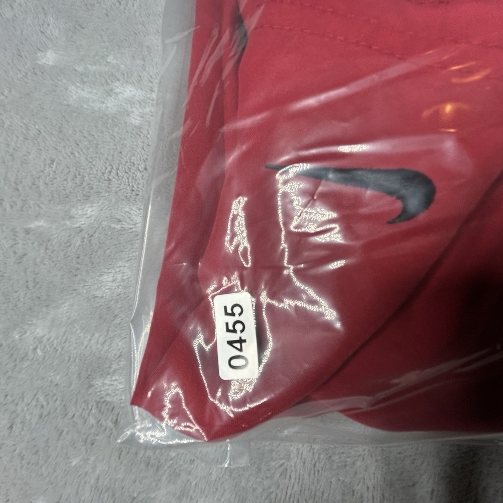 Nike Gray Tag Red Mesh Lined Swoosh Swim Board Shorts VINTAGE Y2K MENS XXL - Picture 10 of 10